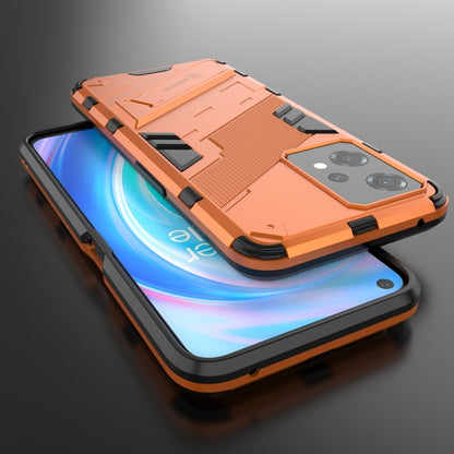 For OnePlus Nord CE 2 Lite 5G/Realme 9 Pro Punk Armor 2 in 1 Shockproof Phone Case with Invisible Holder(Orange) - OnePlus Cases by buy2fix | Online Shopping UK | buy2fix