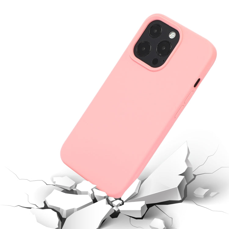 For iPhone 14 Liquid Silicone Phone Case (Cherry Blossom Pink) - iPhone 14 Cases by buy2fix | Online Shopping UK | buy2fix