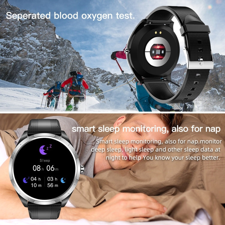 X3 1.3 inch TFT Color Screen Chest Sticker Smart Watch, Support ECG/Heart Rate Monitoring, Style:Brown Leather Watch Band(Black) - Smart Wear by buy2fix | Online Shopping UK | buy2fix