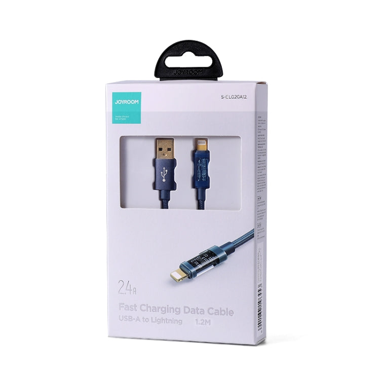 JOYROOM S-UL012A12 USB-A to 8 Pin 2.4A Sync Data Cable, Cable Length:1.2m(Blue) - Normal Style Cable by JOYROOM | Online Shopping UK | buy2fix