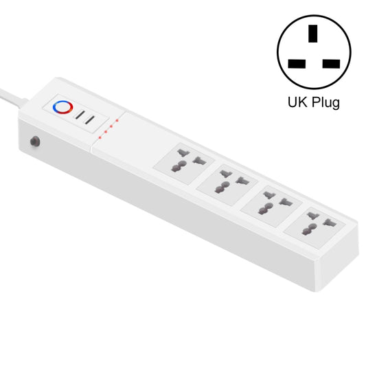 ZigBee 16A SM-SO306-M 4 Holes + 2 USB Multi-purpose Smart Power Strip(UK Plug) - Consumer Electronics by buy2fix | Online Shopping UK | buy2fix