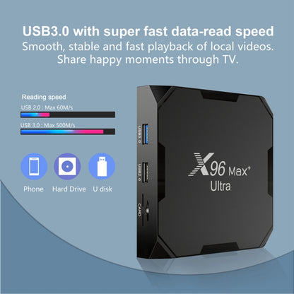 X96 Max+ Ultra 4GB+32GB Amlogic S905X4 8K Smart TV BOX Android 11.0 Media Player, Plug Type:US Plug - Consumer Electronics by buy2fix | Online Shopping UK | buy2fix