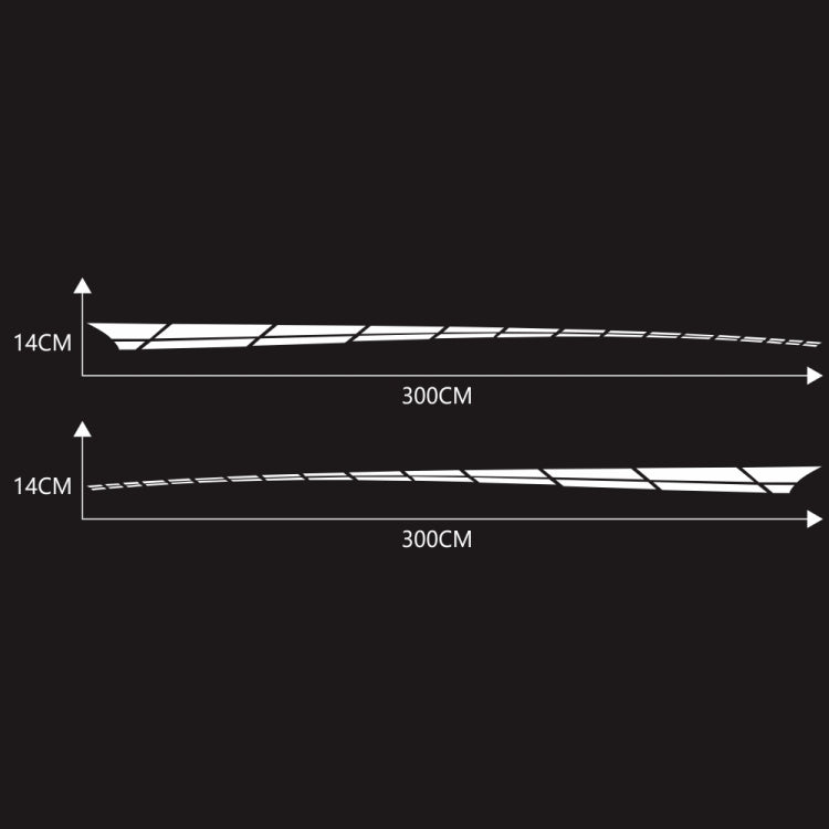 2 PCS/Set D-961 Checkered Flag Pattern Car Modified Decorative Sticker(White) - In Car by buy2fix | Online Shopping UK | buy2fix