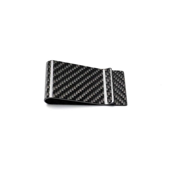 Car Carbon Fiber Card Holder Wallet Credit Card Clip(Polished) - In Car by buy2fix | Online Shopping UK | buy2fix