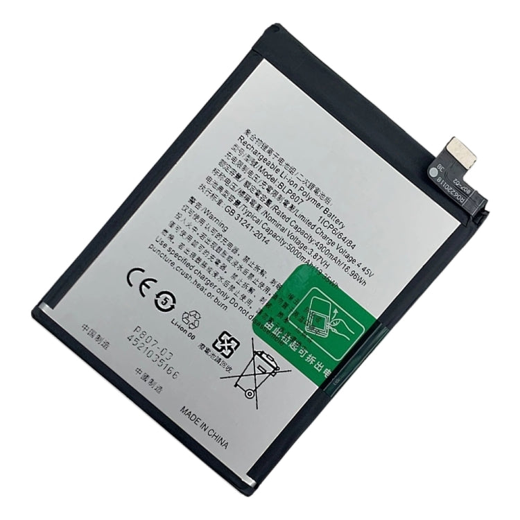 BLP807 5000 mAh Li-Polymer Battery Replacement For Realme V5 5G / Realme Q2 - For OPPO by buy2fix | Online Shopping UK | buy2fix