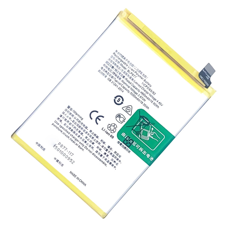 BLP877 5000mAh For Realme 8i Li-Polymer Battery Replacement - For OPPO by buy2fix | Online Shopping UK | buy2fix