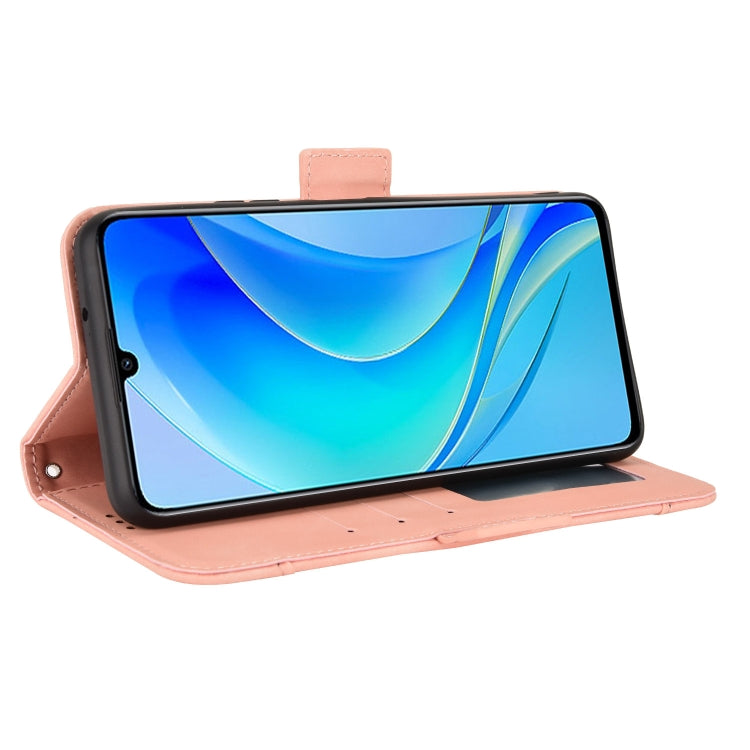 For Huawei nova Y70 / nova Y70 Plus Skin Feel Calf Texture Card Slots Leather Phone Case(Pink) - Mobile Accessories by buy2fix | Online Shopping UK | buy2fix