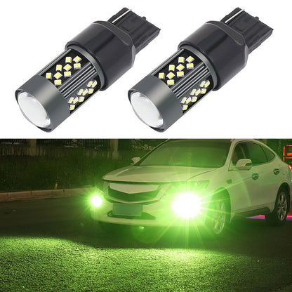 1 Pair 7443 12V 7W Continuous Car LED Fog Light(Lime Light) - In Car by buy2fix | Online Shopping UK | buy2fix