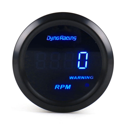 Car Modified 12V Universal 52mm Blue Light Digital Display Meter, Style:Tachometer - In Car by buy2fix | Online Shopping UK | buy2fix