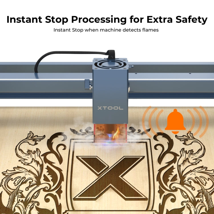 XTOOL D1 Pro-10W High Accuracy DIY Laser Engraving & Cutting Machine, Plug Type:AU Plug(Golden Red) - DIY Engraving Machines by XTOOL | Online Shopping UK | buy2fix