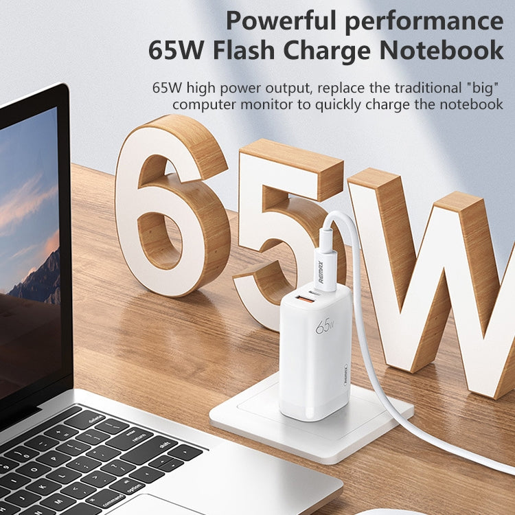 REMAX RP-U55 Territory Series 65W USB+Dual USB-C / Type-C Interface Fast Charger, Specification:EU Plug(White) - Apple Accessories by REMAX | Online Shopping UK | buy2fix