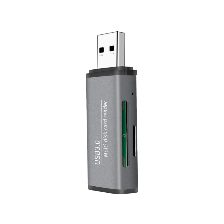 ADS-105 USB 3.0 Multi-function Card Reader(Grey) -  by buy2fix | Online Shopping UK | buy2fix