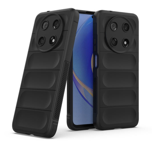 For Huawei Nova Y90/Enjoy 50 Pro Magic Shield TPU + Flannel Phone Case(Black) - Mobile Accessories by buy2fix | Online Shopping UK | buy2fix