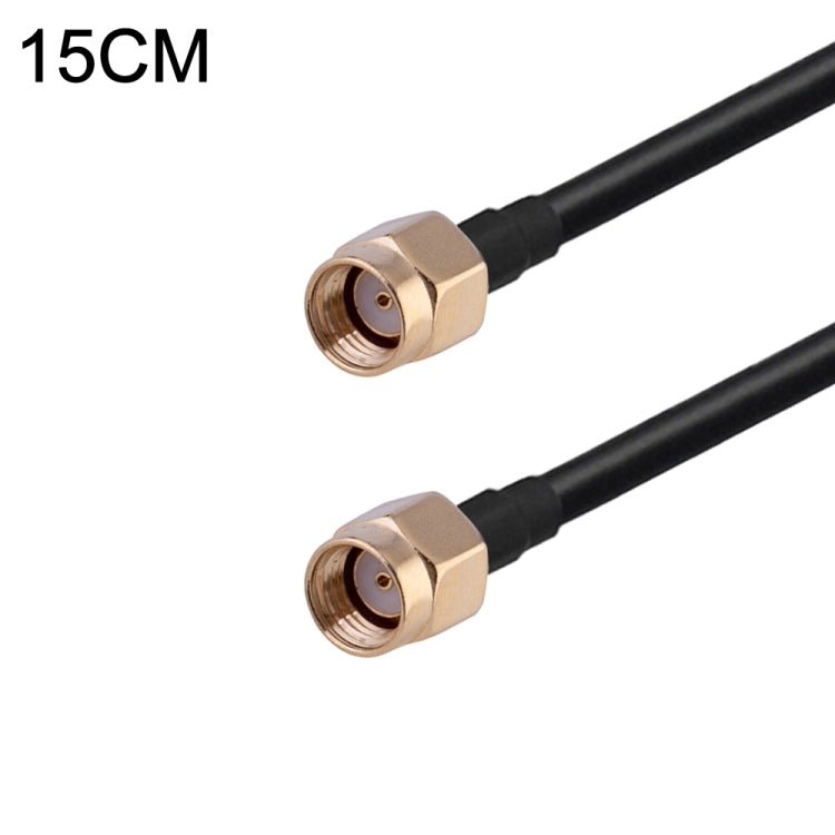 RP-SMA Male to RP-SMA Male RG174 RF Coaxial Adapter Cable, Length: 15cm - Connectors by buy2fix | Online Shopping UK | buy2fix