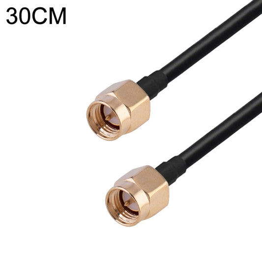 SMA Male to SMA Male RG174 RF Coaxial Adapter Cable, Length: 30cm - Connectors by buy2fix | Online Shopping UK | buy2fix