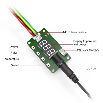 NEJE A40640 15W 450nm Laser Engraver Module Kits - Consumer Electronics by NEJE | Online Shopping UK | buy2fix