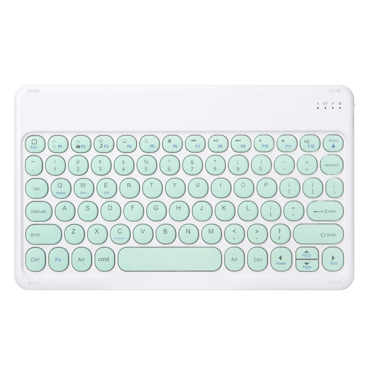 Round Cap Bluetooth Keyboard Leather Case with Pen Slot, without Touchpad For Samsung Galaxy Tab A7 10.4 2020(Green+Green Keyboard) - Samsung Keyboard by buy2fix | Online Shopping UK | buy2fix