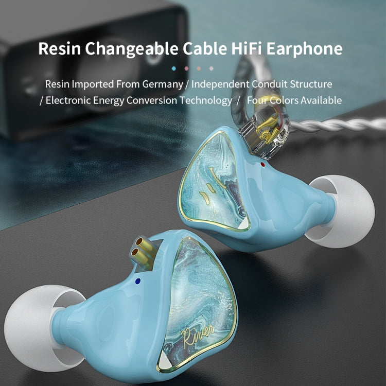 CVJ Hybrid Technology HiFi Music Wired Earphone With Mic(River) - In Ear Wired Earphone by CVJ | Online Shopping UK | buy2fix