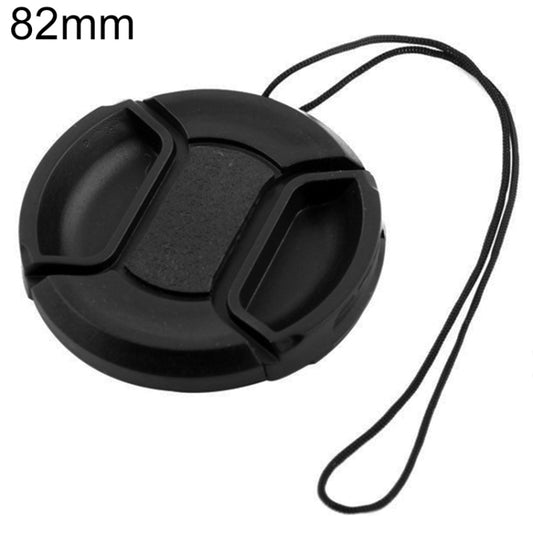 82mm Center Pinch Camera Lens Cap for Canon(Black) - Camera Accessories by buy2fix | Online Shopping UK | buy2fix