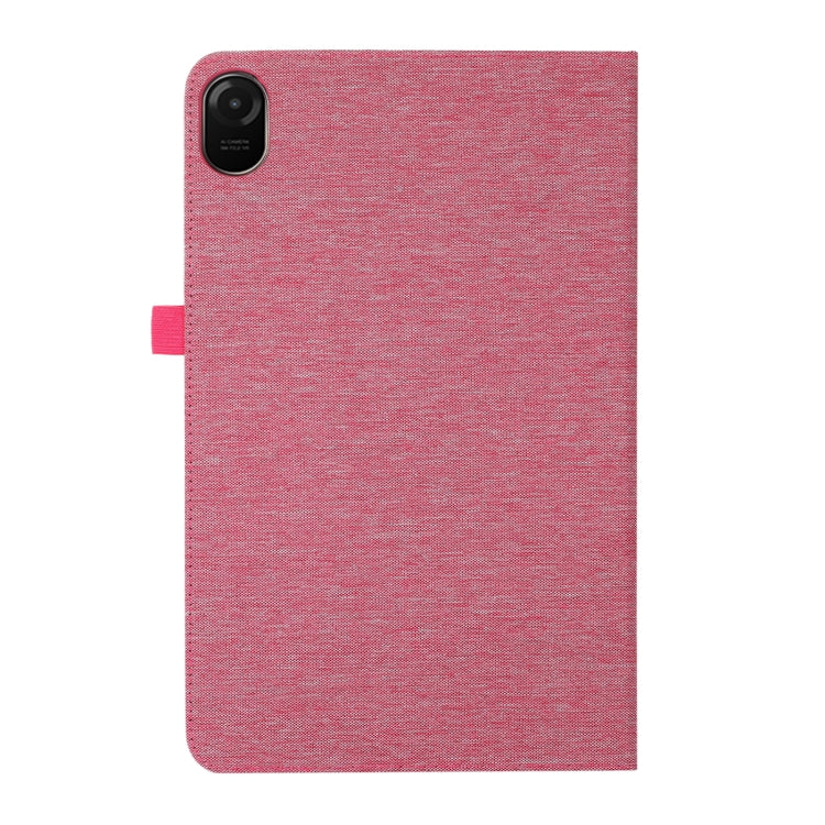 For Honor Pad 8 Fabric PU + TPU Flip Tablet Leather Case(Rose Red) - For Huawei by buy2fix | Online Shopping UK | buy2fix