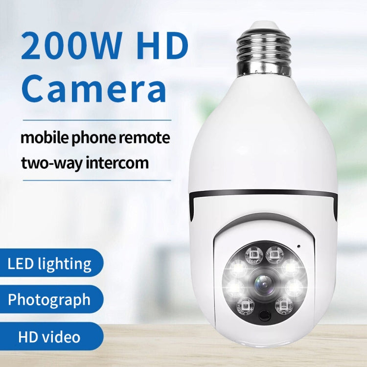 A6 2MP HD Light Bulb WiFi Camera Support Motion Detection/Two-way Audio/Night Vision/TF Card - Security by buy2fix | Online Shopping UK | buy2fix