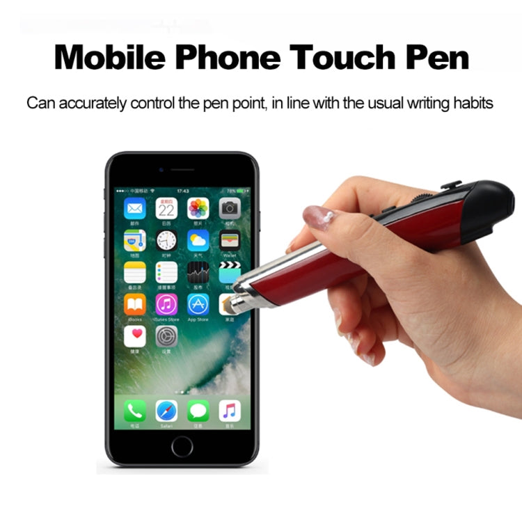 PR-08 Multifunctional Wireless Bluetooth Pen Mouse Capacitive Pen Mouse(Red) - Wireless Mice by buy2fix | Online Shopping UK | buy2fix