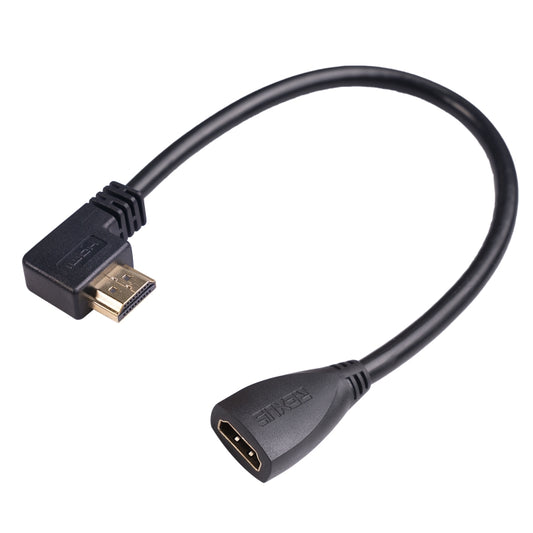 HDL-03 30cm HDMI Male Elbow to Female Adapter Cable, Type:Left Angle - Cable by buy2fix | Online Shopping UK | buy2fix