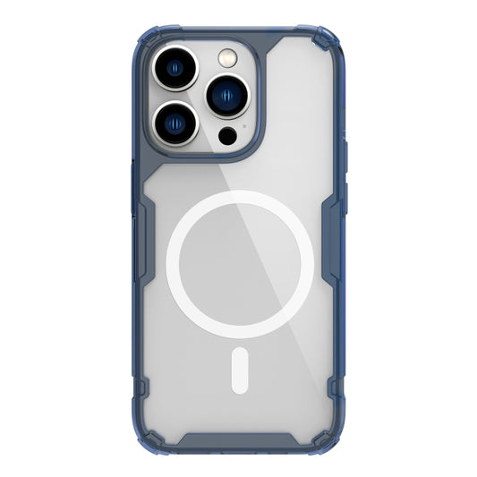 For iPhone 14 Pro NILLKIN Ultra Clear Magsafe PC + TPU Phone Case(Blue) - iPhone 14 Pro Cases by NILLKIN | Online Shopping UK | buy2fix