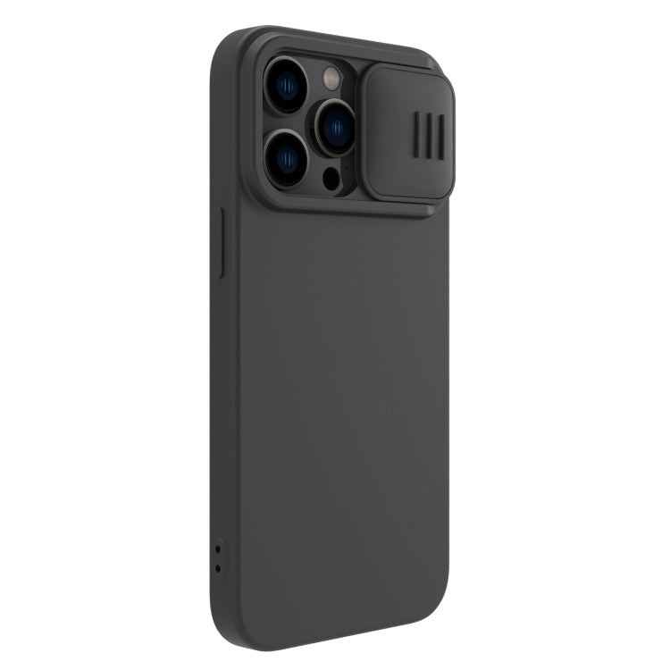 For iPhone 14 Pro NILLKIN CamShield Liquid Silicone Phone Case(Black) - iPhone 14 Pro Cases by NILLKIN | Online Shopping UK | buy2fix