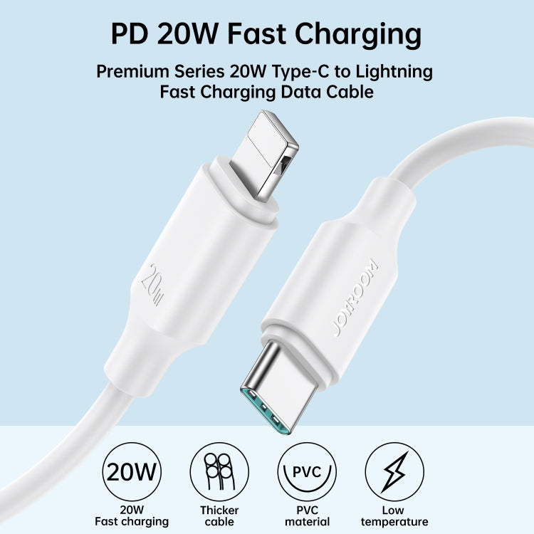 JOYROOM S-CL020A9 20W USB-C/Type-C to 8 Pin Fast Charging Data Cable, Length:1m(White) - 2 in 1 Cable by JOYROOM | Online Shopping UK | buy2fix