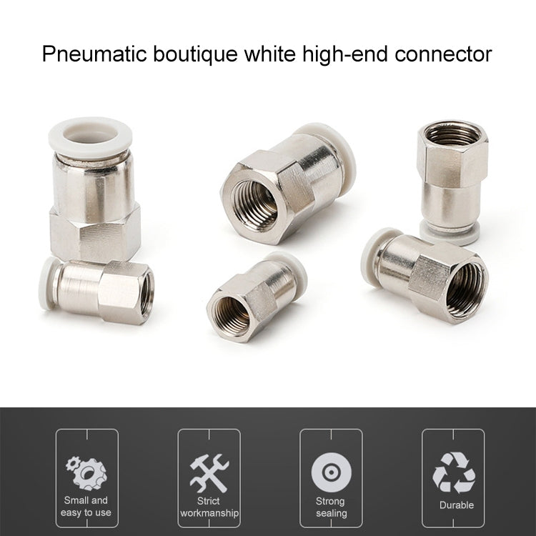 PCF8-04 LAIZE Female Thread Straight Pneumatic Quick Fitting Connector -  by LAIZE | Online Shopping UK | buy2fix