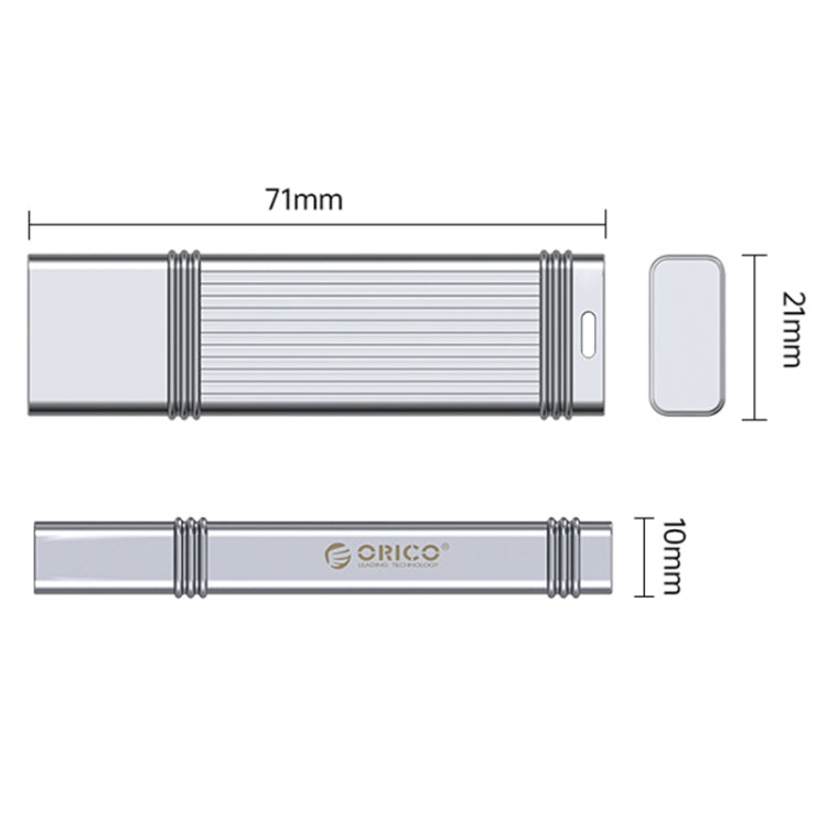 ORICO USB Solid State Flash Drive, Read: 520MB/s, Write: 450MB/s, Memory:512GB, Port:USB-A(Silver) - USB Flash Drives by ORICO | Online Shopping UK | buy2fix