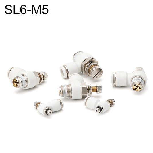 SL6-M5 LAIZE SL Throttle Valve Elbow Pneumatic Quick Connector -  by LAIZE | Online Shopping UK | buy2fix