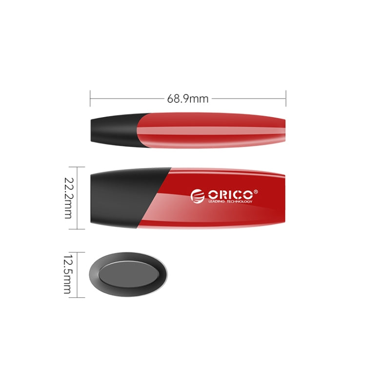 ORCIO USB3.0 U Disk Drive, Read: 260MB/s, Write: 15MB/s, Memory:64GB, Port:Type-C(Red) - USB Flash Drives by ORICO | Online Shopping UK | buy2fix