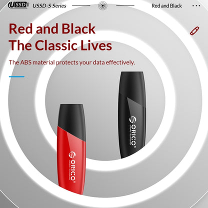 ORICO USB Solid State Flash Drive, Read: 520MB/s, Write: 450MB/s, Memory:1TB, Port:Type-C(Red) - USB Flash Drives by ORICO | Online Shopping UK | buy2fix