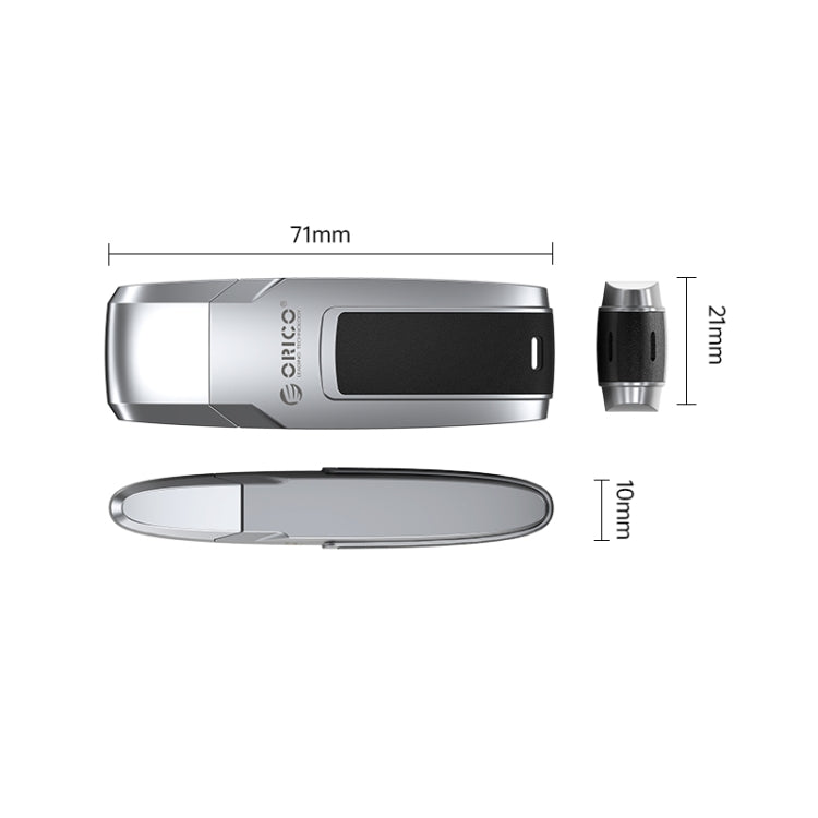 ORICO USB Solid State Flash Drive, Read: 520MB/s, Write: 450MB/s, Memory:128GB, Port:USB-A(Silver) - USB Flash Drives by ORICO | Online Shopping UK | buy2fix