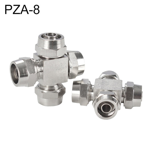 PZA-8 LAIZE Nickel Plated Copper Y-type Tee Pneumatic Quick Connector -  by LAIZE | Online Shopping UK | buy2fix