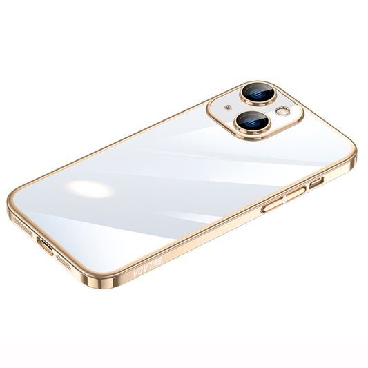 For iPhone 14 Plus SULADA Hard PC Shockproof Phone Case(Gold) - iPhone 14 Plus Cases by SULADA | Online Shopping UK | buy2fix