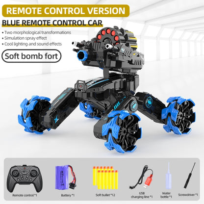 DM-518 Four-wheel Battle Blooming Tire Spray Remote Control Car, Specification:Single Control Soft Bomb(Blue) - RC Cars by buy2fix | Online Shopping UK | buy2fix