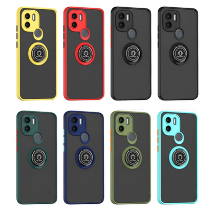 For Xiaomi Redmi A1+ Q Shadow 1 Series TPU + PC Phone Case with Ring(Yellow) - Xiaomi Cases by buy2fix | Online Shopping UK | buy2fix