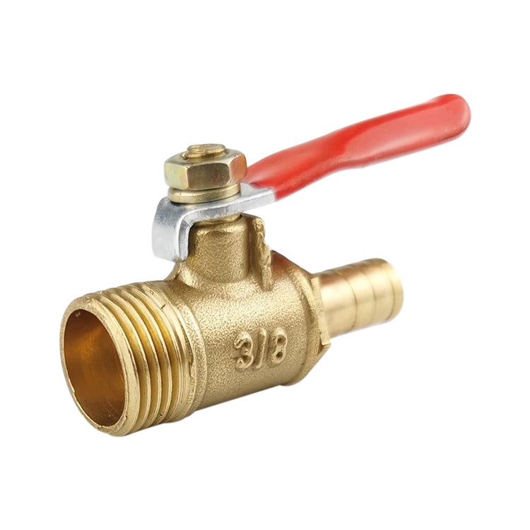 LAIZE Pneumatic Hose Connector Copper Ball Valve, Specification:Outside 3-Barb 8mm -  by LAIZE | Online Shopping UK | buy2fix