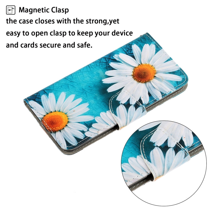 For Xiaomi Redmi A1 Colored Drawing Pattern Leather Phone Case(Daisy) - Xiaomi Cases by buy2fix | Online Shopping UK | buy2fix