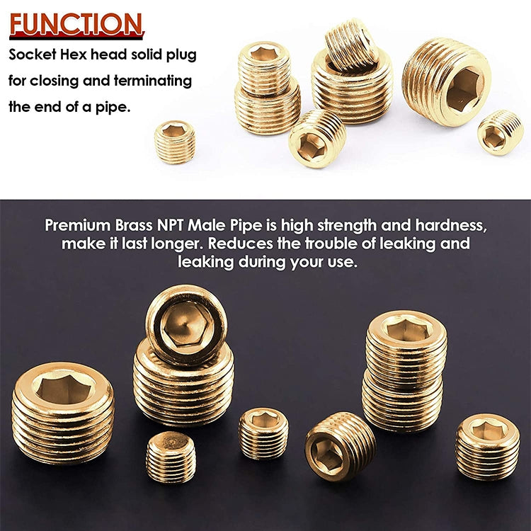 LAIZE 10pcs Copper Plug Connector Accessories, Caliber:2 Point -  by LAIZE | Online Shopping UK | buy2fix