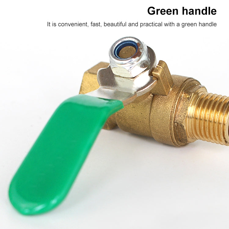 LAIZE Pneumatic Hose Connector Thickened Brass Ball Valve, Size:Outside 2 Point-Barb 10mm -  by LAIZE | Online Shopping UK | buy2fix