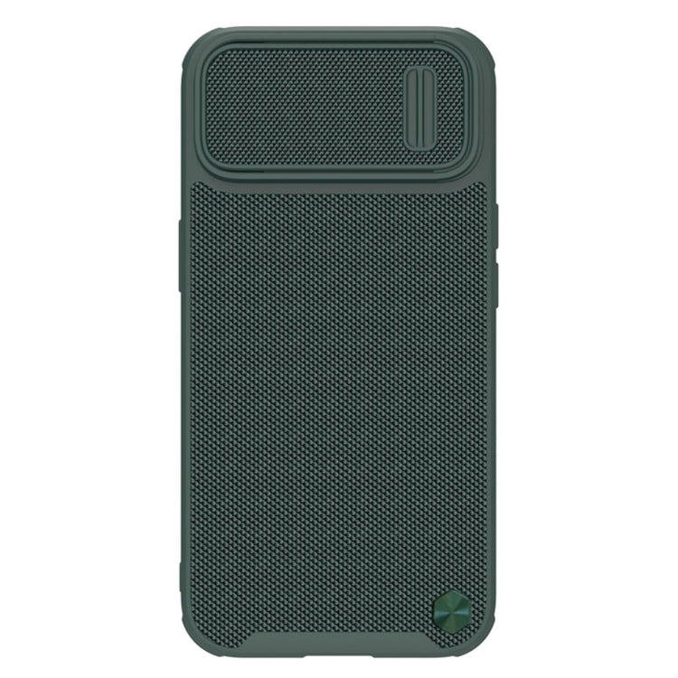 For iPhone 14 Plus NILLKIN Texture MagSafe Camshield PC + TPU Phone Case(Green) - iPhone 14 Plus Cases by NILLKIN | Online Shopping UK | buy2fix