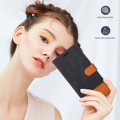 For Xiaomi Redmi Note 9 Pro / Note 9s Splicing Leather Phone Case(Black) - Xiaomi Cases by buy2fix | Online Shopping UK | buy2fix