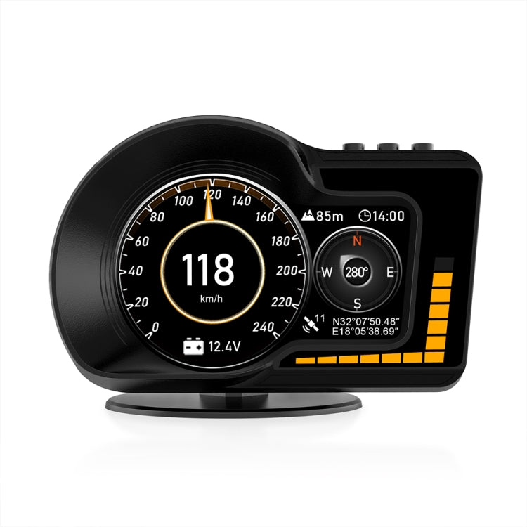 F15 Car High-definition LCD Instrument OBD+GPS HUD Head-up Display - In Car by buy2fix | Online Shopping UK | buy2fix