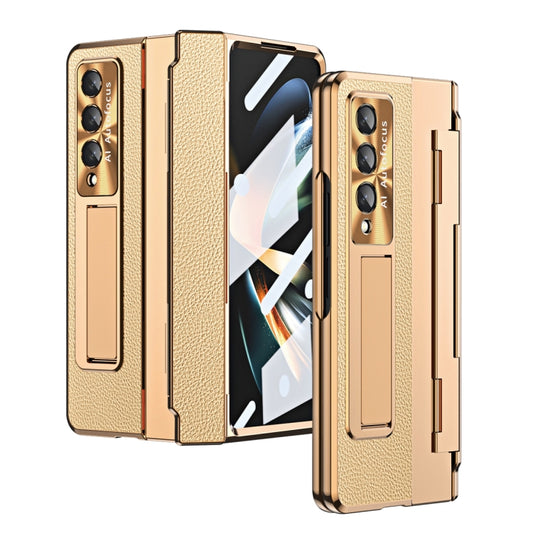 For Samsung Galaxy Z Fold4 Integrated Full Coverage Phone Case with Hinge(Gold+Gold) - Galaxy Z Fold4 5G Cases by buy2fix | Online Shopping UK | buy2fix