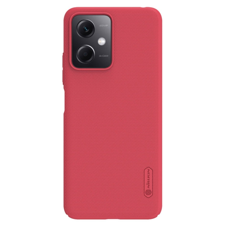 For Xiaomi Redmi Note 12 China NILLKIN Frosted PC Phone Case(Red) - Note 12 Cases by NILLKIN | Online Shopping UK | buy2fix