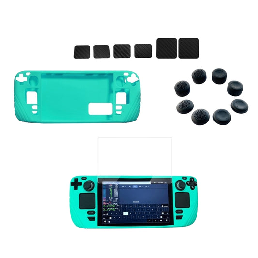 For Steam Deck Shockproof Silicone Game Console Protective Case(Cyan) - Accessories by buy2fix | Online Shopping UK | buy2fix